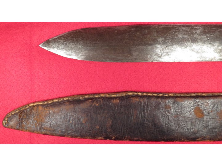 Confederate “D” Guard Bowie Knife with Scabbard